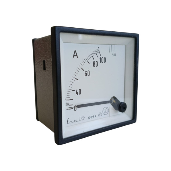 Ammeter ec4v 100//5a analog 72x72mm